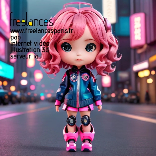 Pao mise en page internet vidéo illustration 3d serveur IA générative AI freelance paris studio de création magazines QTO8NCZ0